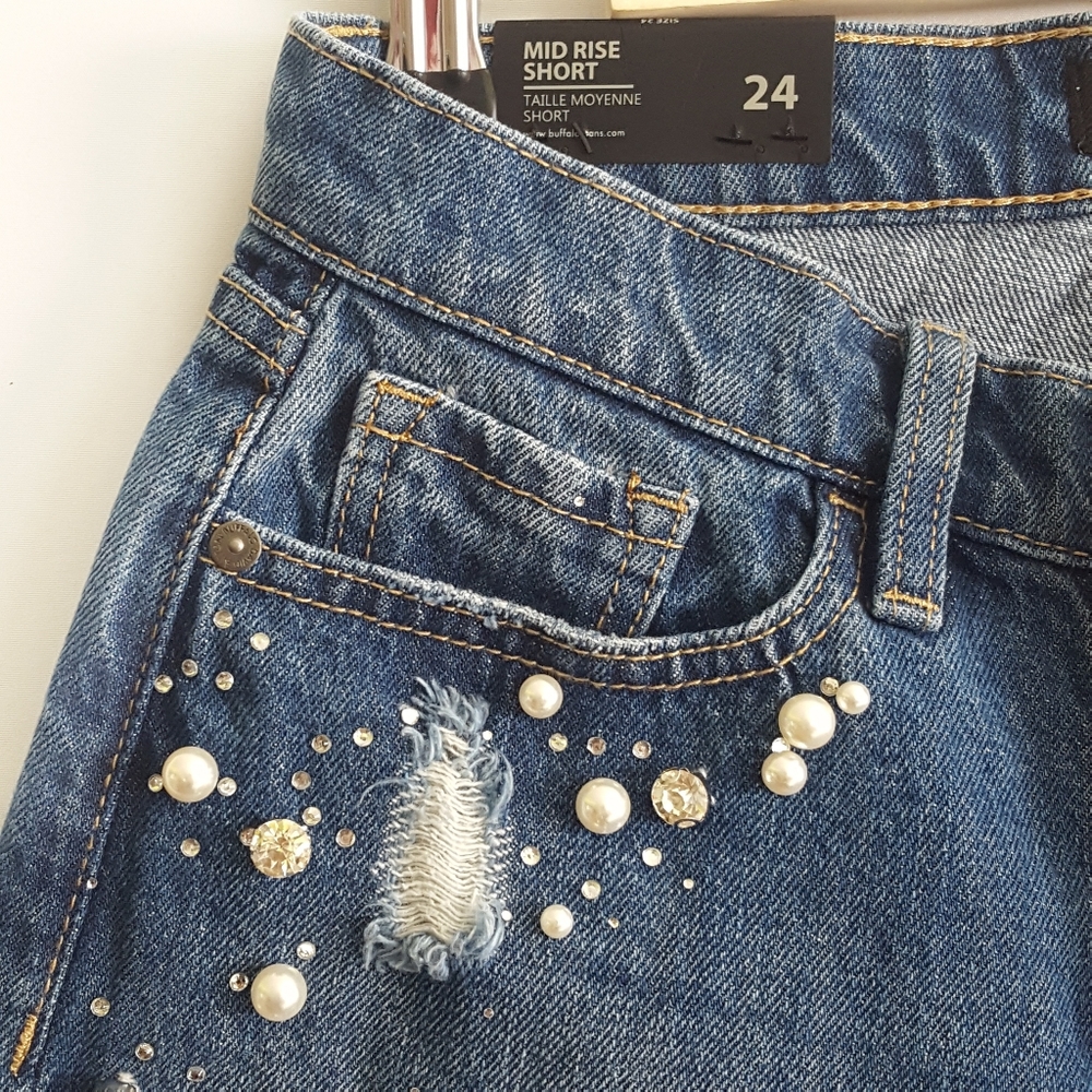 ▪︎Buffalo David Bitton▪︎Embellished  Shorts - Picture 4 of 9